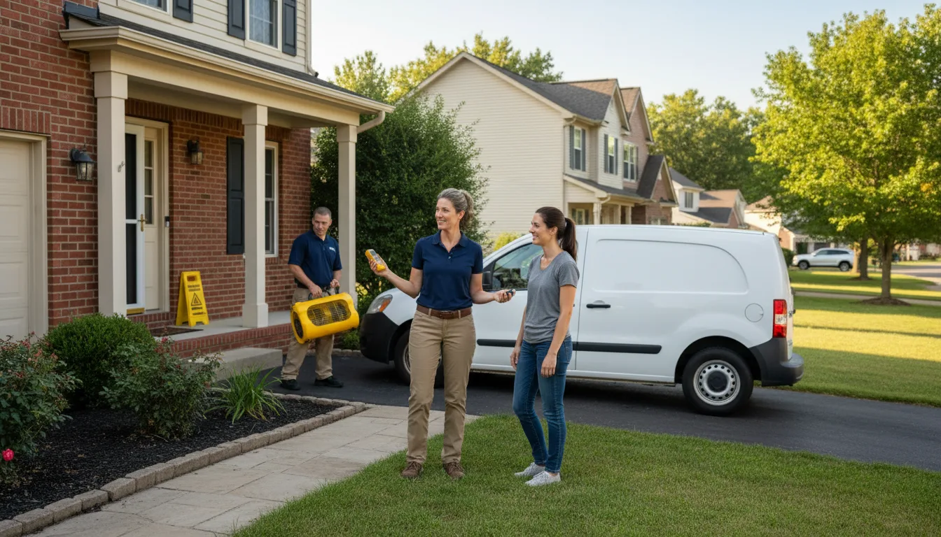 Residential water damage restoration in Nuremberg, PA